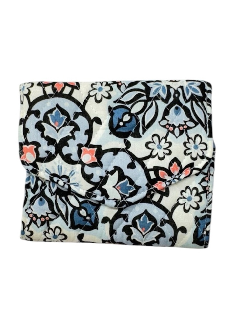 NWT Vera Bradley RFID Mini Tri-Fold Wallet Lisbon Medallion
